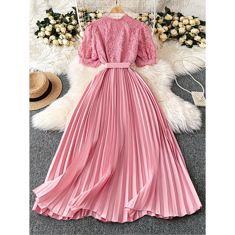 Pleated A-Line Dress